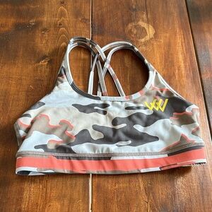 Camo Sports Bra Top What to Wear Size M